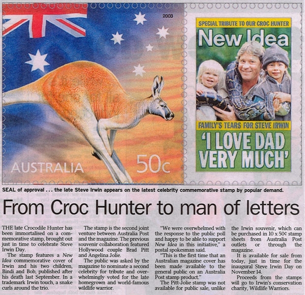 From Croc Hunter To Man Of Letters